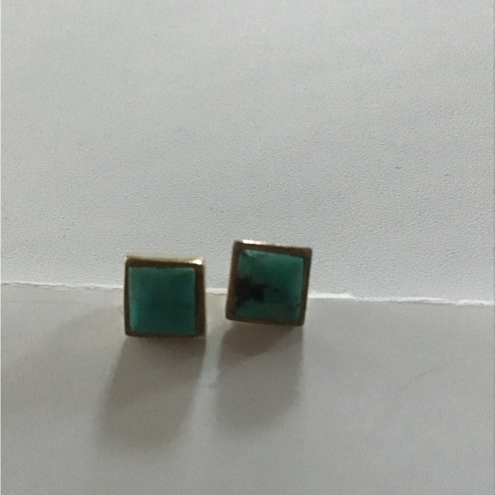 Sterling silver & turquoise stud earrings